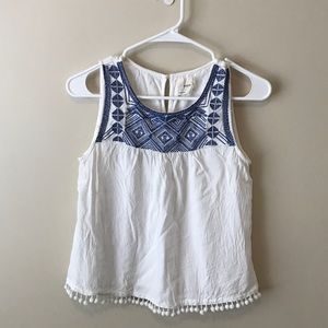 Francesca’s Embroidered Casual Top